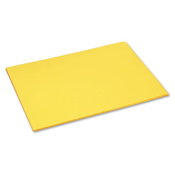 Pacon Tru-Ray Construction Paper, 76lb, 18 x 24, Yellow, PK50 103068